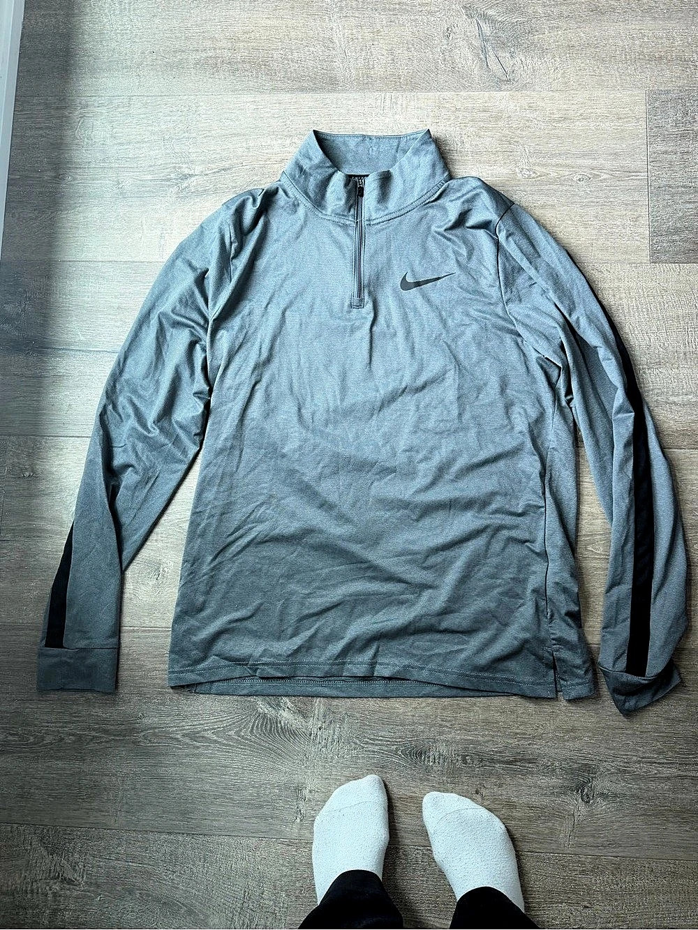 Nike Pro Dri-FIT 1/2-Zip Training Top Gray